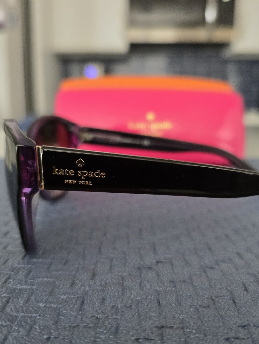 KATE SPADE Dark Purplw Women's Sunglasses with Gradient Lenses - Picture 3 of 7